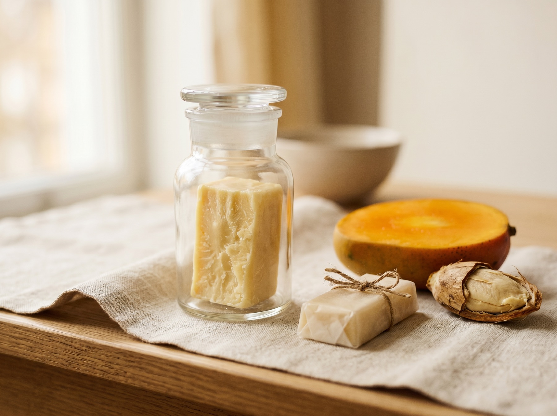Mango Kernel Stearin — editorial still life